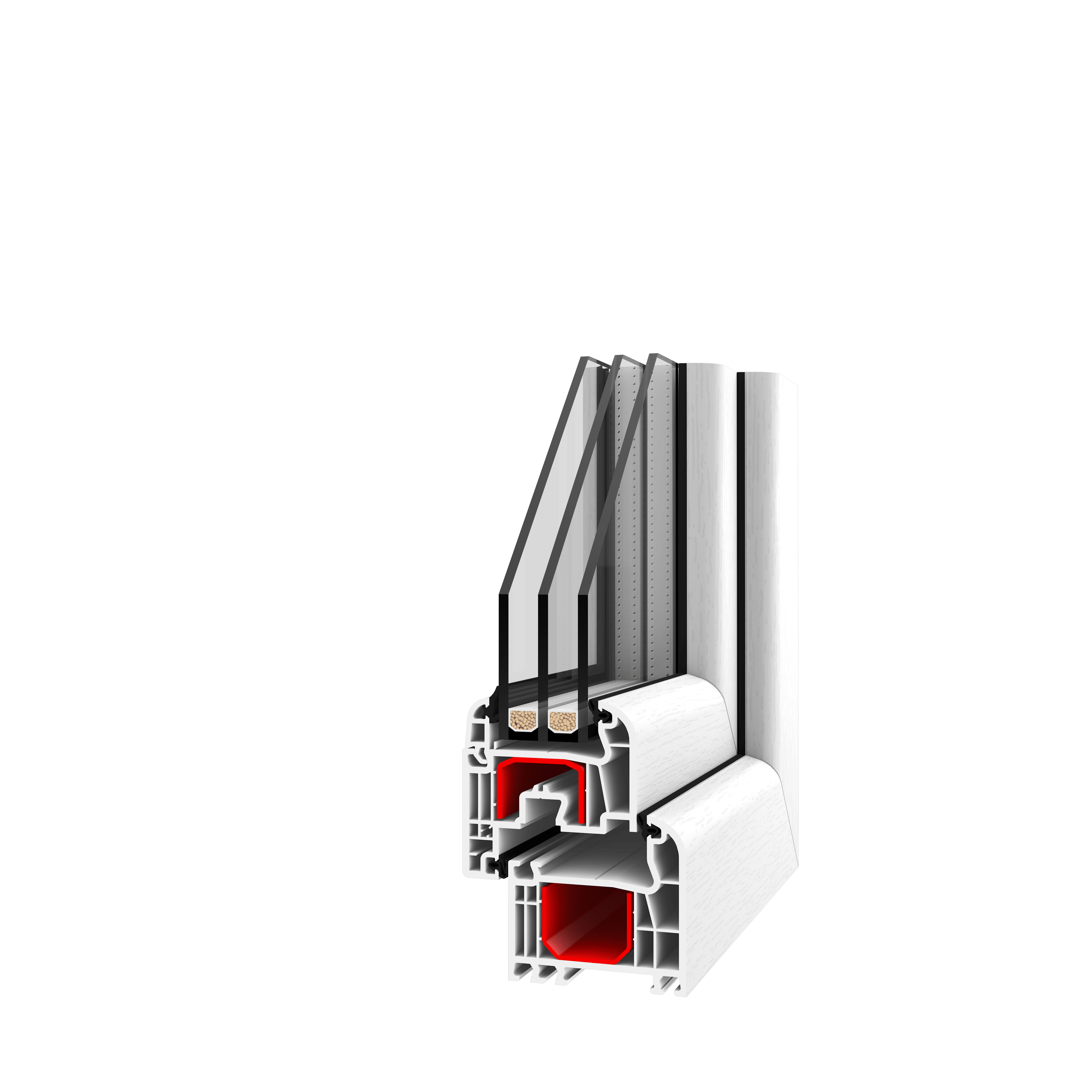 Triple vitrage : 4/12/4/12/4